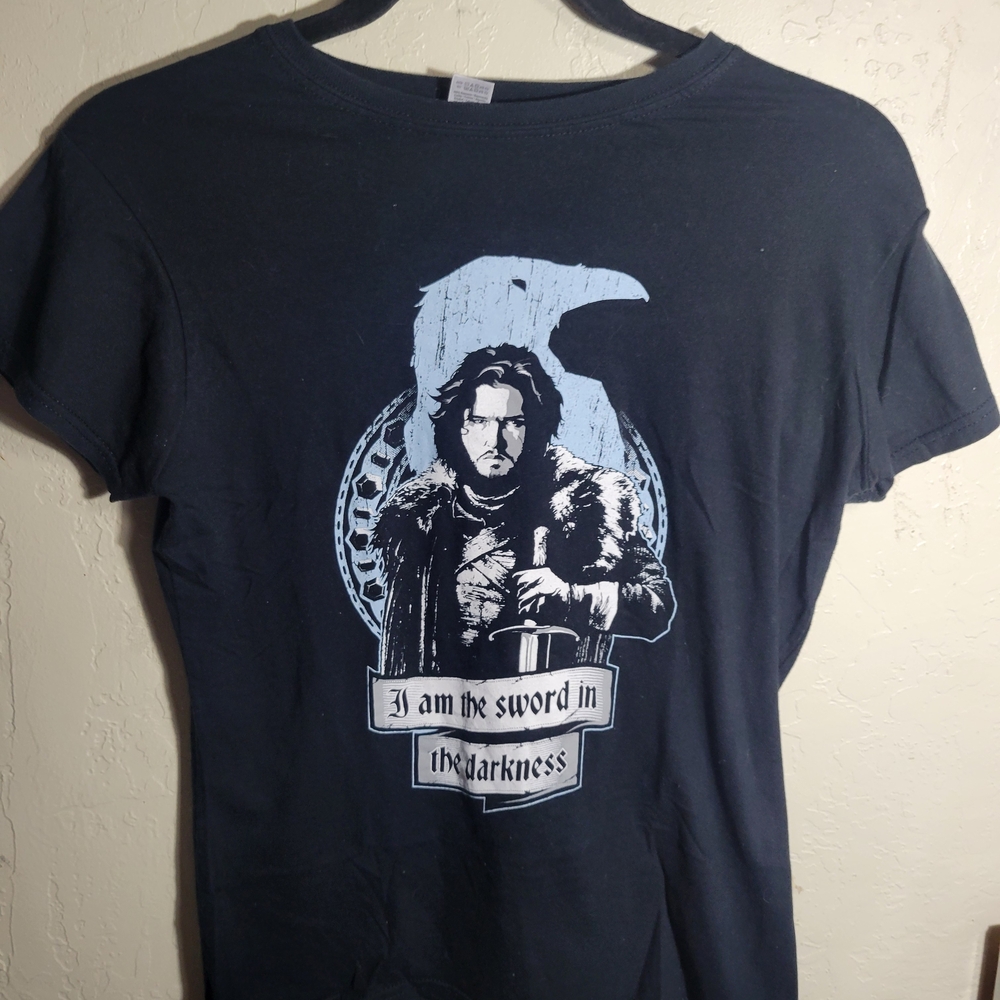 Game Of Thrones Jon Snow Dark Gray Graphic Tee